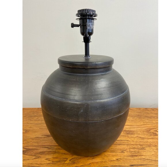 Round Metal Table Lamp - Picture 2 of 6